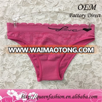 Cheap price good quality pretty youngs panty nylon spandex bikini panties