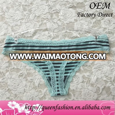 OEM china factory direct bikini underwear fashion print strip girl preteen panty women seamless underwear