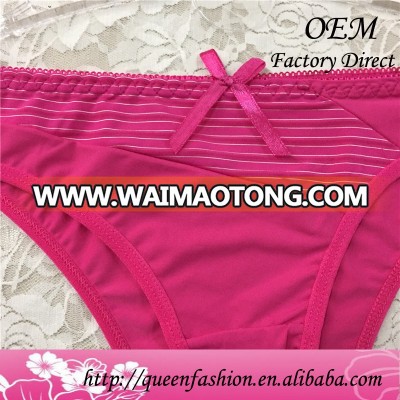 Ultra-thin egyptian cotton underwear red color fashion strip panties pretty women in panties