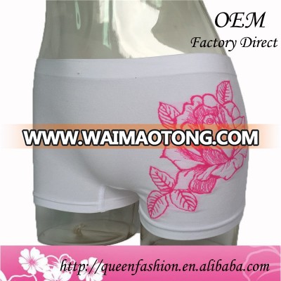 Women Boxers 95% Cotton Flower Sport Boyshorts Shorts Boxer Ladies Panties Seamless Womens Underwear Lingerie